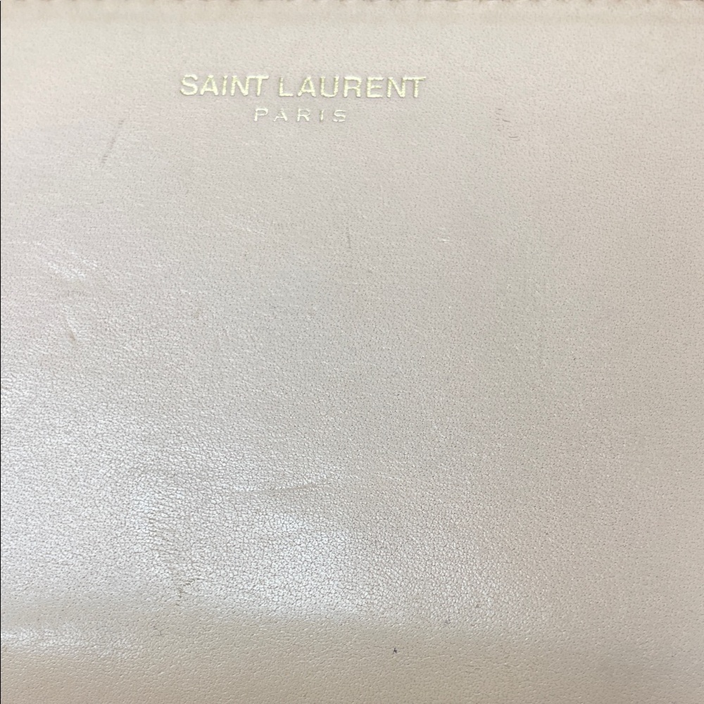 Saint Laurent Light Beige Leather Wallet with dusty bag bundle - Picture 2 of 7